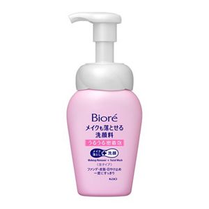 ビオレ　メイクも落とせる洗顔料　うるうる密着泡　本体　１６０ｍｌ